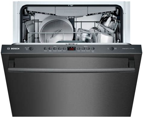 46 dBA Sound Level, 13 Place Settings, 5 Wash Cycles & Sanitize Cycle - Black. . Bosch dishwasher sanitize light